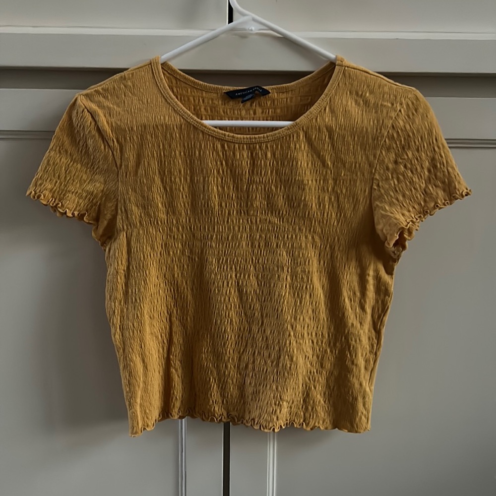 yellow crop | american eagle | size s